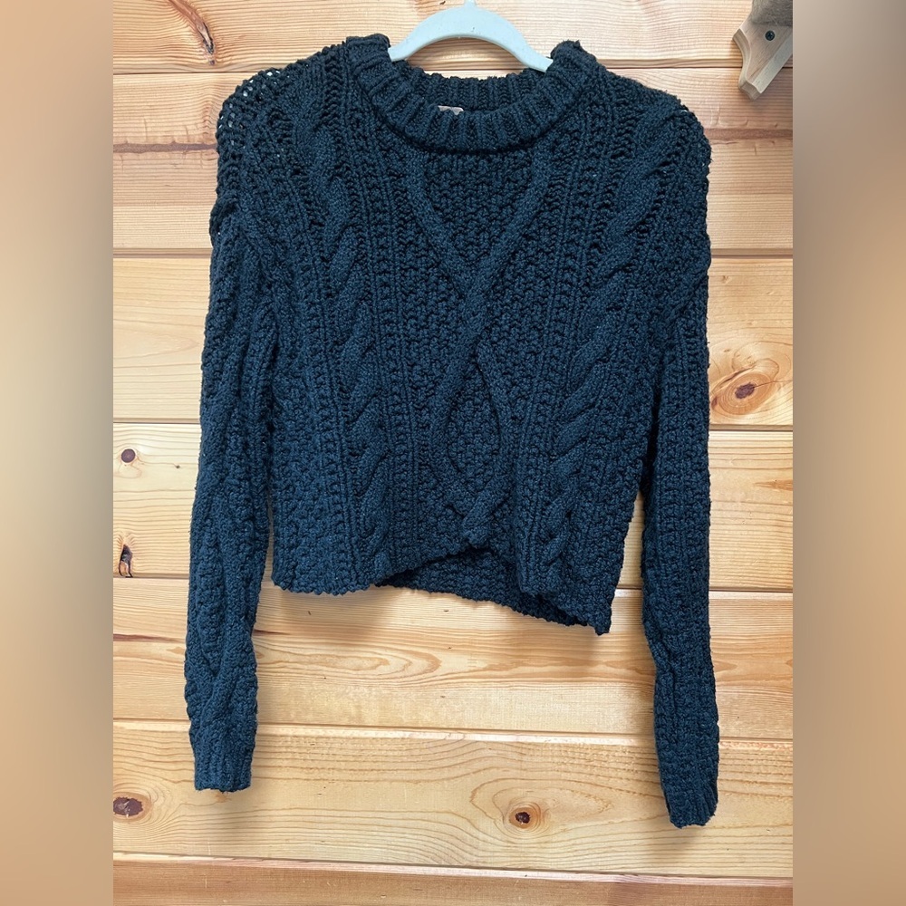 Free People Chunky Cable Knit Sweater